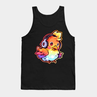 Chicken Headphones Tank Top